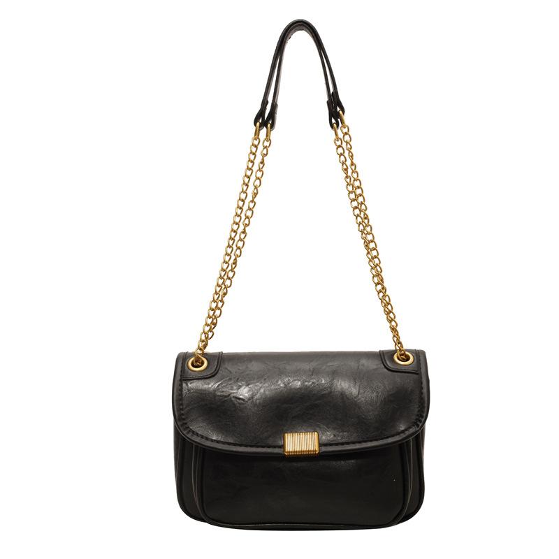 

Оптовая сумка-цепочка женская 2025 осень и зима новая большая вместимость повседневная простая сумка на плечо модная сумка-мессенджер для поездок на работу чёрный