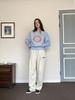 Vibrin Vintage Necklace Sweatshirt_Sky