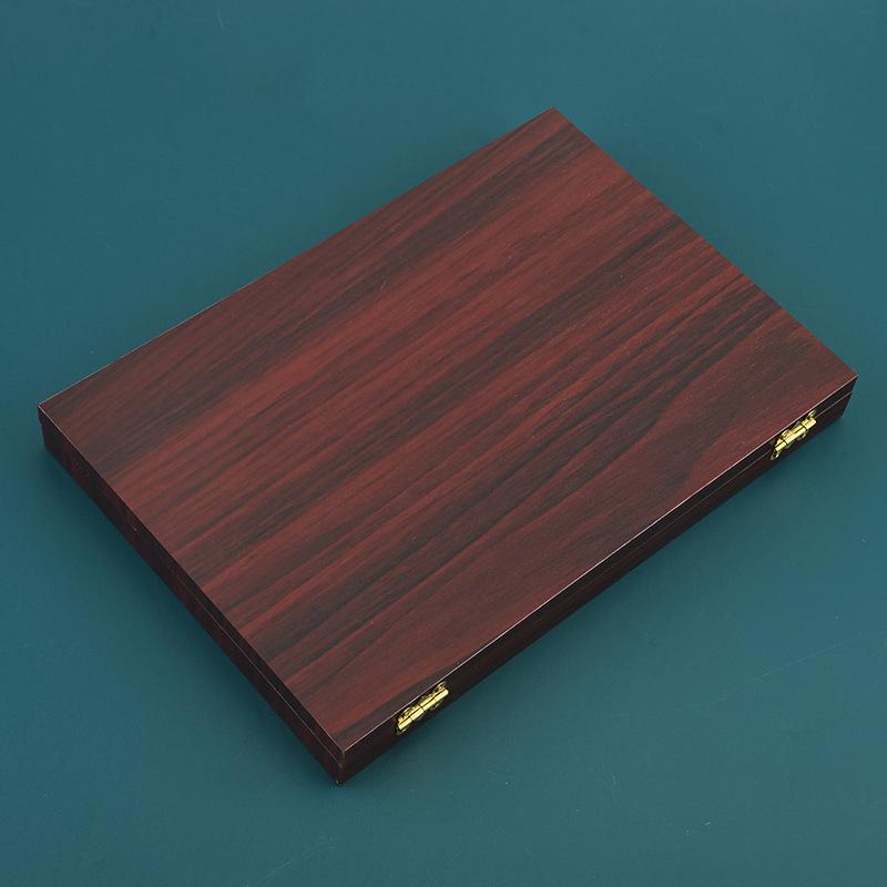 

Medium-Density Fiberboard Vintage Jewelry Box Beaded Storage Box Container Desktop Finishing Storage Box Retro Box 29*20*3cm