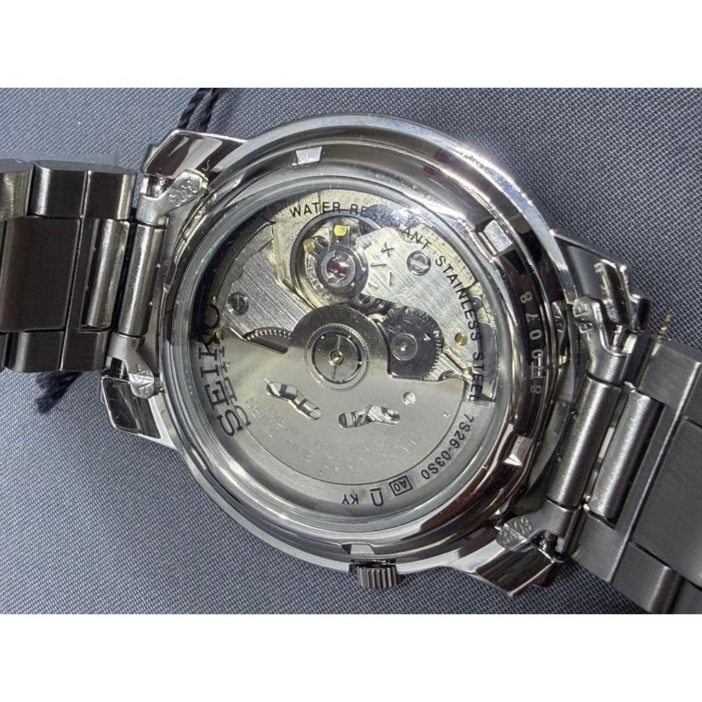 Used SEIKO 5 Automatic Watch Black Dial Japan-made Model
