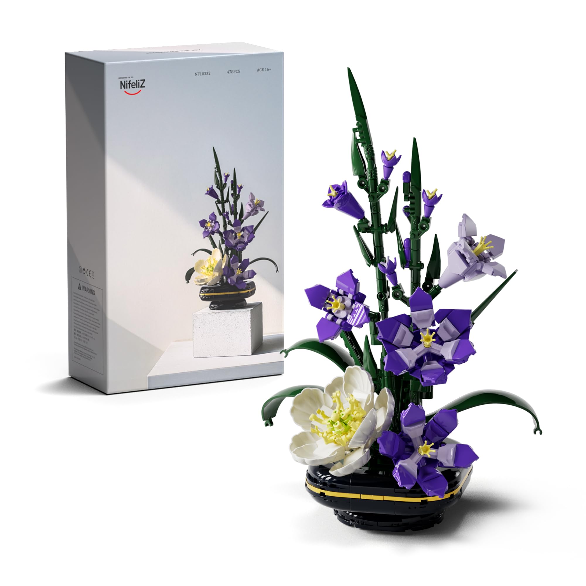 

Nifeliz Gladiolus Flower Building Blocks Toy for Adults, Building Blocks Model for OfficeHome Decor Birthday Gift (478 Pieces, NF10332)