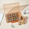 28 Grid Weekly Pill Container Sealed Daily Pill Box Medicine Storage Box  for Travel Household