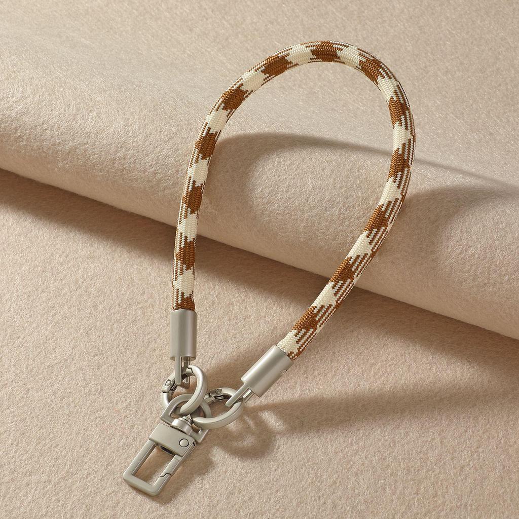 Kerngefülltes Nylon-Paracord-Handy-Lanyard mit Perle, Metallschnalle, Strapazierfähiges und Vielseitiges Armband