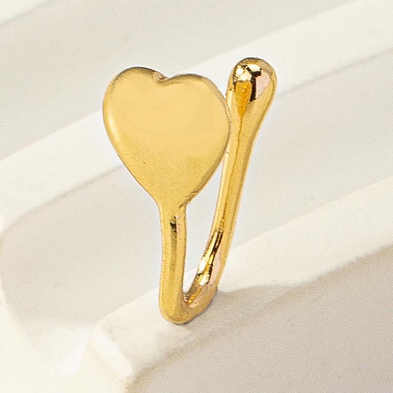 Butterfly Diamond U-Shaped Nose Clip - European & American Style, No Piercing Needed