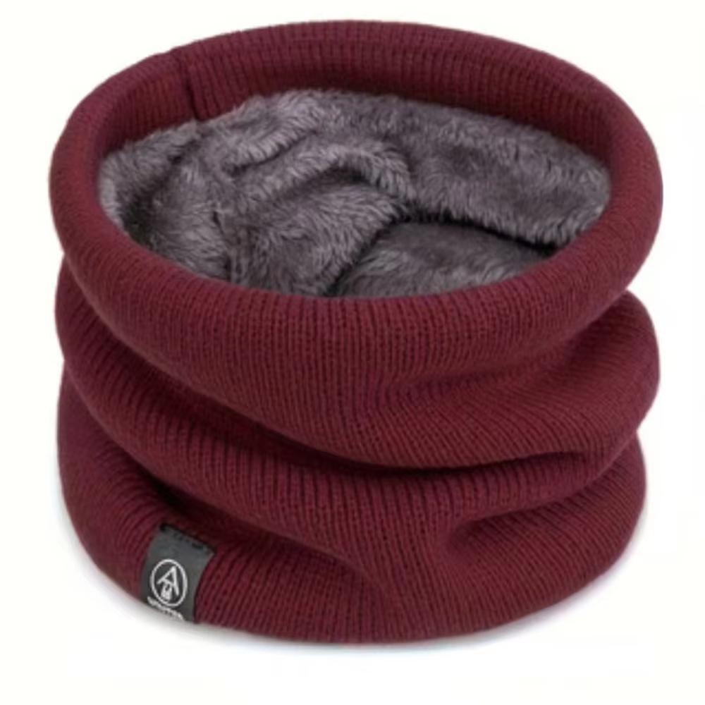 Knitted Scarf Fashion Soft Winter Warm Solid Cold-proof Collar Neck Warmer Thick Headband Ski Mask Men Women Plush Tube Scarf