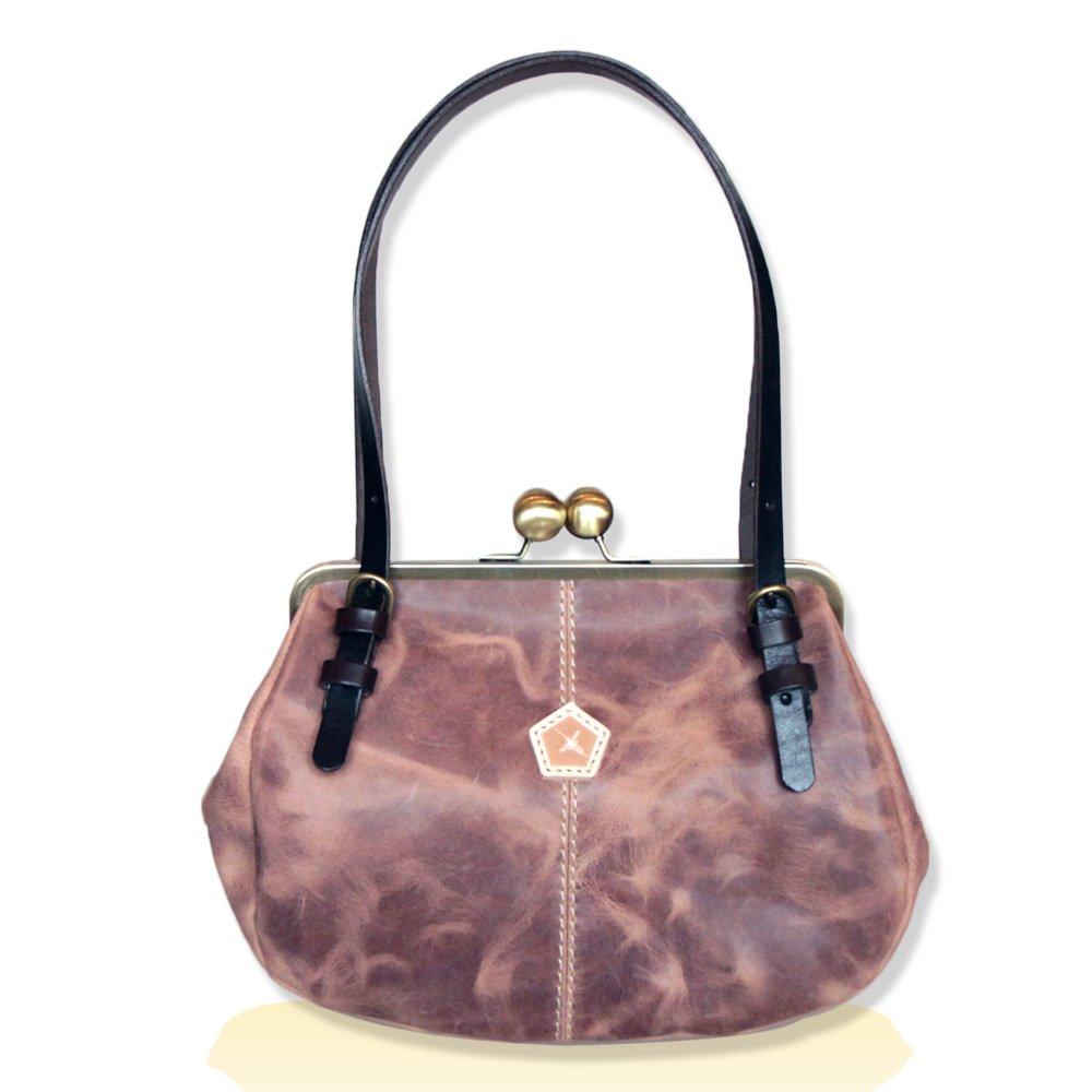 Ein Sof Large Ball Clasp Boston Bag, Women s Shoulder Bag (ASE1253-HP) (Beige)