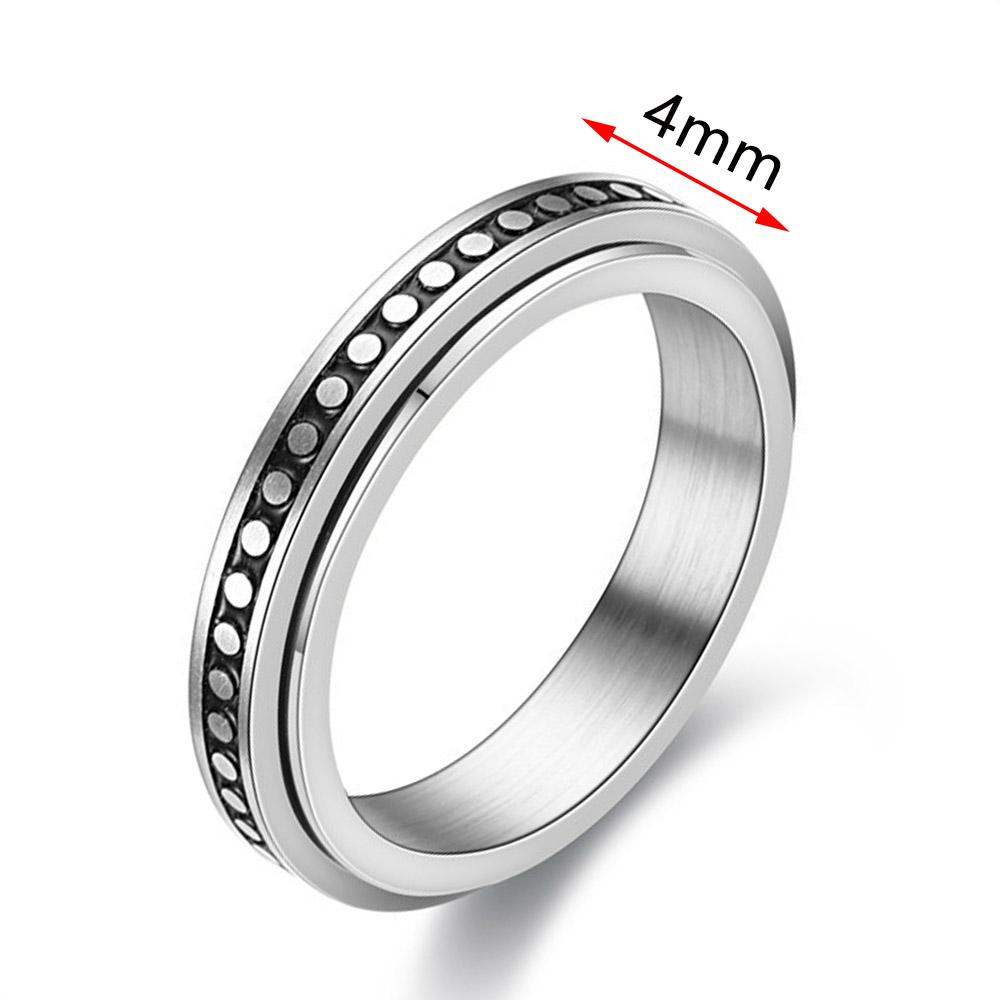 Anxiety Ring Figet Spinner Rings For Women & Men Stainless Steel Rotate Freely Spinning Anti Stress Accessories Jewelry Gifts