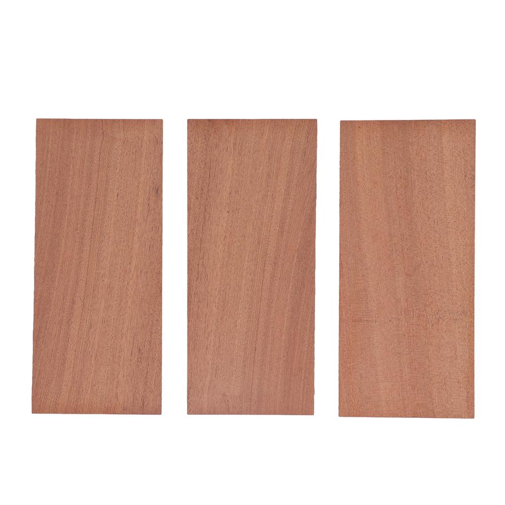 3PCS Guitar Veneer 188x98x2mm Sapele Wood Guitar Headplate Head Veneer for Repairment