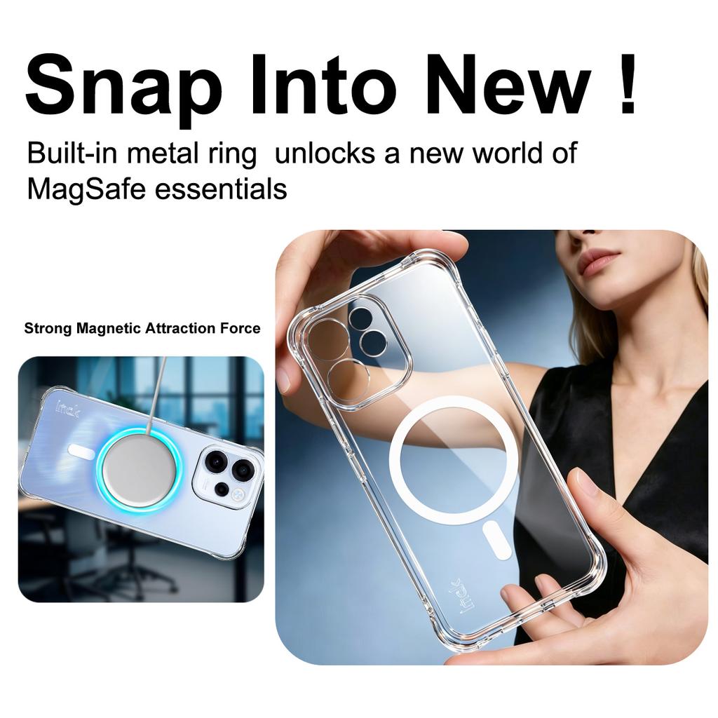 OPPO Reno15 Reno 15 F 5G Global Phone Case IMAK Shock-resistant Soft Magnetic Case