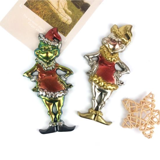 Christmas Ornament Resin Molds Silicone Casting DIY Craft Supplies for Keychain Pendant Making Glue Mold for Ornaments Amulets Pendants