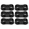 12pcs AN -10 AN10 19MM Black Braided Hose Separator Clamp Fitting Adapter Bracket