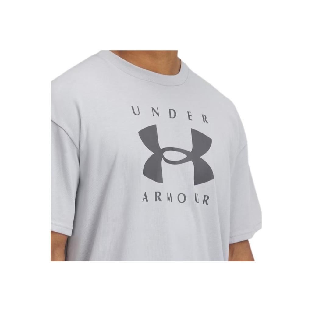 Under Armour Branded Ss25 American Vintage Crew Neck Fashion Comfortable Soft Loose Versatile Short Sleeve T-Shirt Men Tops 1389146-011