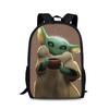 Mandalorian Grogu Batoh pro děti s dvojitým popruhem z odolného nylonového materiálu