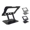 Rotatable Metal Phone & Tablet Stand: Foldable, Universal Design with Hollow Heat Dissipation for Home or Office.