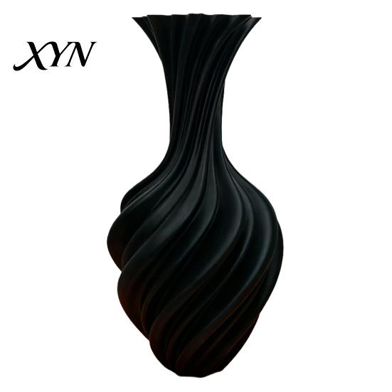 Modern Decorative Vase 3D Printed Spiral Vase, Minimalist Flower Pot for Dry Flowers, Nordic Art Decor Home Shelf, Creative Gift Ideas Structure