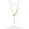 DIY Sliding Chain Alphabet Number Pendant Necklace Personalized Jewelry