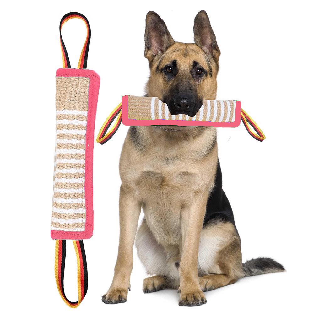 Burlap Dog Bite Stick - Training, Chewing, and Fetching Toy