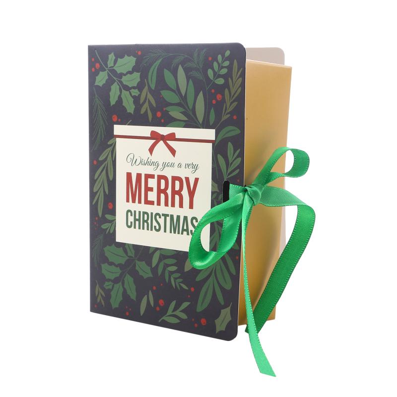 

5Pcs Book Shape Merry Christmas Candy Boxes Bags Christmas Santa Claus Gift Box Navidad Natal Noel Party Decoration Supplies Other