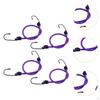4 Pieces Mini Bungee Cord Small Strap Elastic Rope with Hooks for Trucks