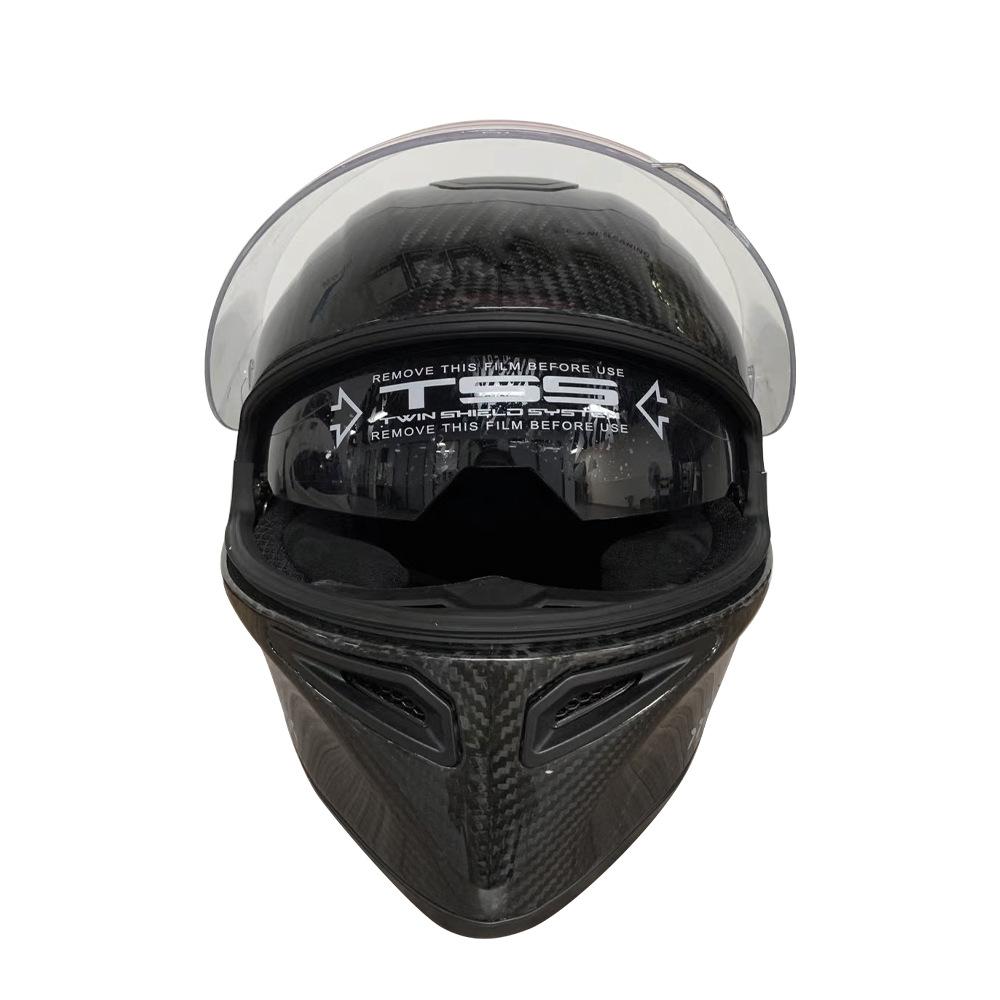 Casca de ciclism din fibră de carbon, pentru curse montane, respirabilă, pentru off-road