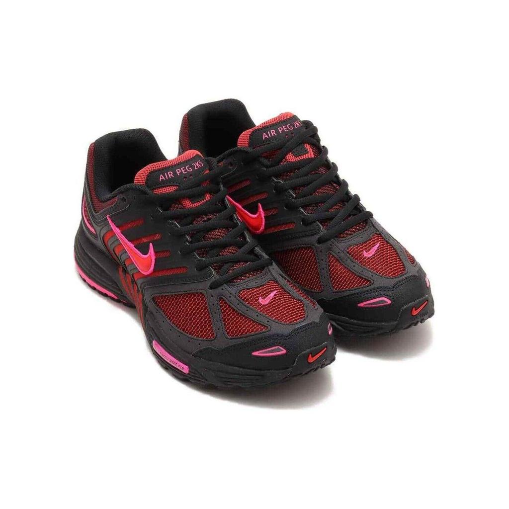 Nike Air Pegasus 2K5 Nero Rosso Fuoco Sneakers da Uomo Rosa Acceso FJ1912-001