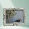 European Zinc Alloy Luxury Pearl Inlaid Photo Frame - Electroplated & Polished Carved Decoration.