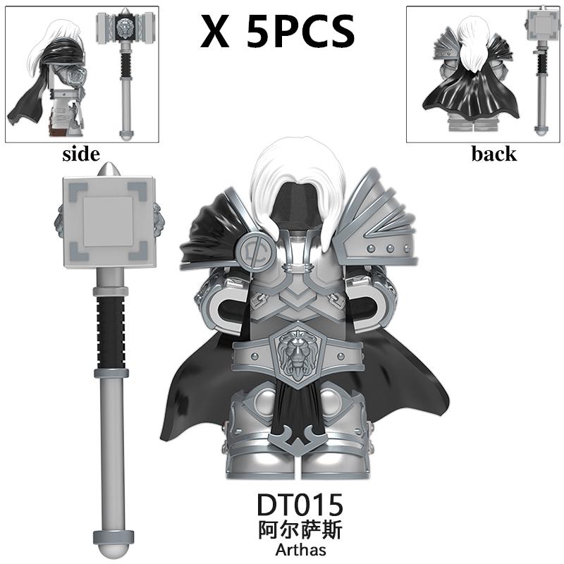 medieval Warcraft Strom Guard Featuring Arthas Accessories Scenes Building Blocks Figures Toy for Children Gifts DT8902 DT8904