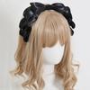 Organza Lolita Headband Big Bow Ribbon Headpiece Korean Style Ruffled Hair Band  For Women