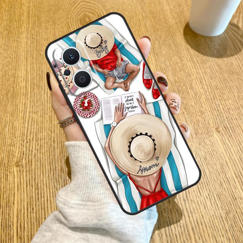 

SUPER MOM MOTHER MAMA CUTE BABY Funda For OPPO Reno 10 11 12 13 14 Pro 14F 13F 12F 11F 7 8 Lite OPPO Find X5 X8 X9 Pro Case OPPO Reno8 5G