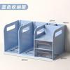 1pcs Stationery Storage Box, Desktop Dormitory, College Student Desk, Storage Rack, Drawer Style Book Storage, Book Stand