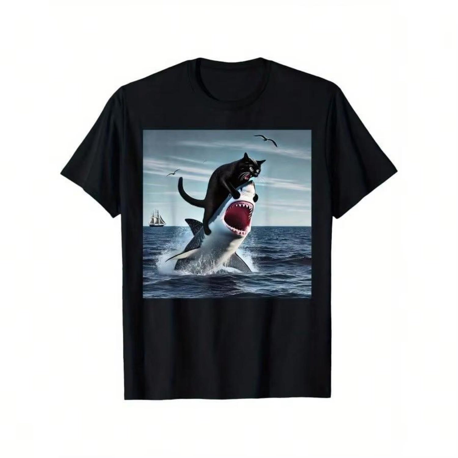 

Fashion Pattern Tshirt 100 Cotton Simple Mens Clothing Loose and Comfortable Tshirt S чёрный