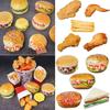Scene Model Faux Fried Chicken Simulation Kitchen Artificial Food Model Hamburger Fries Sandwish