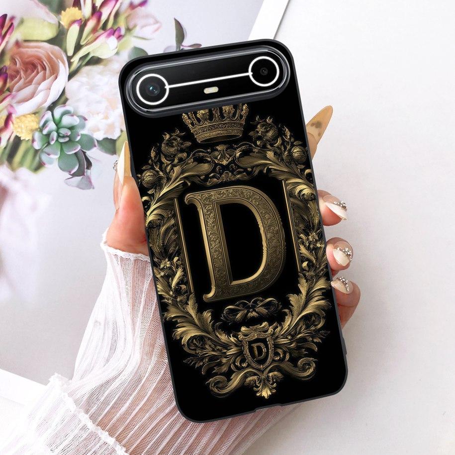 For Tecno Pova Slim Case Luxury Crown Letters Funda Soft Silicone Phone Cover For Tecno Pova Slim 5G Coque KM9 Shockproof Bumper