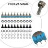 Set of 10 Mini Toggle Switches Metal Rocker Switch with 2 Positions Waterproof Design for Outdoor Use Rated for 125V AC