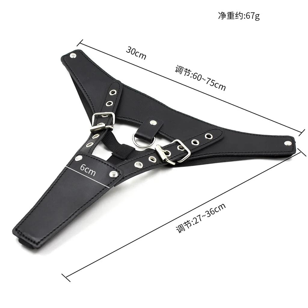 Bondage Harness Briefs Pant Hole Sex Toys For Woman PU G-strings Panty Masturbation Underwear Panties Chastity Strap Belt