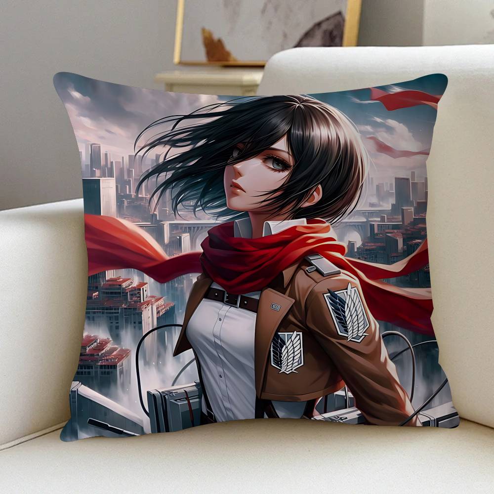 

Микаса А-Аккерман Наволочка 30x50 Полиэстер Подушки для дивана Декоративные подушки для дивана Домашний декор Наволочка 12x12Inch