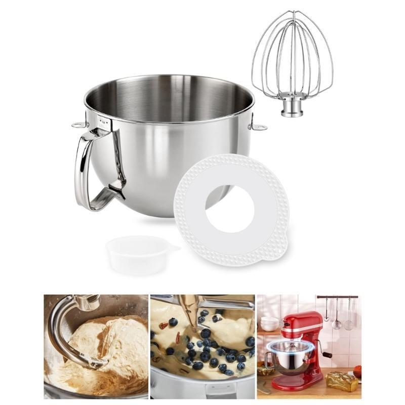 Multifuntional Bowl Lid Mixer Bowl Cover Mixers Lid Stainless Steel Bowl