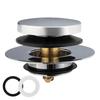 Shock Absorbing Bathtubs Drain Plug Innovative Spring Loading Mechanism Strong Metal Bathtubs Drain for Bathroom Use