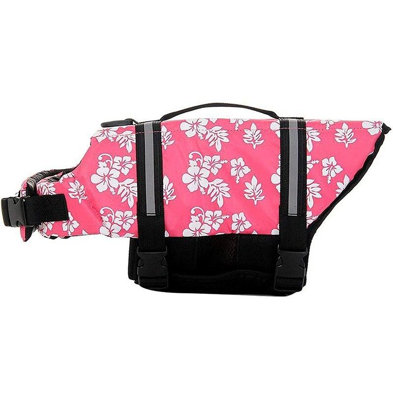 Dog Life Vest Summer Printed Pet Swimming Preserver Swimwear Large Dogs Clothing Puppy Clothes Costume Life Jacket Pets Supplies