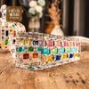 European-style Hand-painted Stained Glass Candy Jar Woven Pattern Fruit Bowl Contrast Vase Painted Juice Cup Whiskey Glass