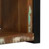 Wall Cube Brown 55 X 35 X 40 Cm Solid Upcycled Wood