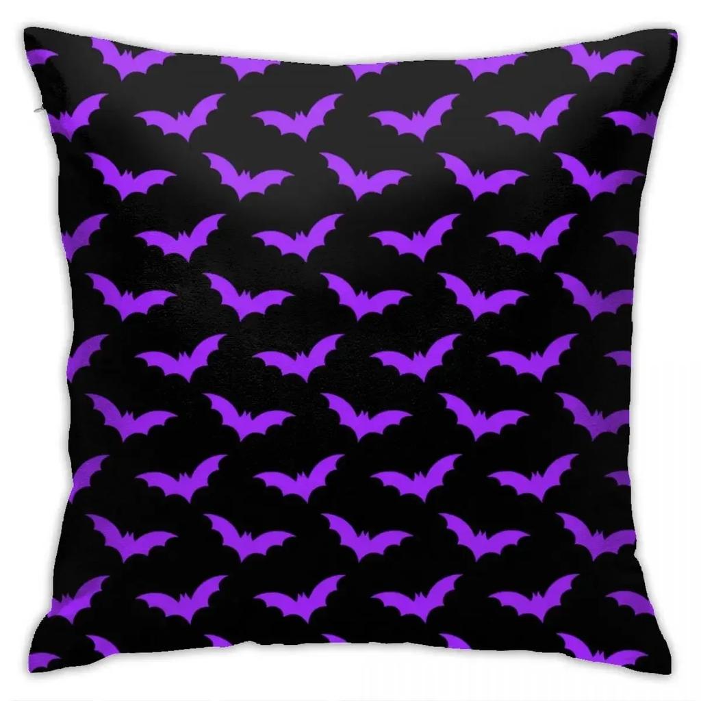 Halloween horror skull pumpkin bat cushion is suitable for home living room sofa bedroom room decoration
