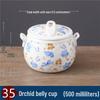 Homeglen Ceramic Double-Boiler Stew Pot with Lid