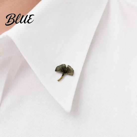 Anzug Revers Brosche Herren Anstecknadel Feder Aprikosenblatt Design Schal