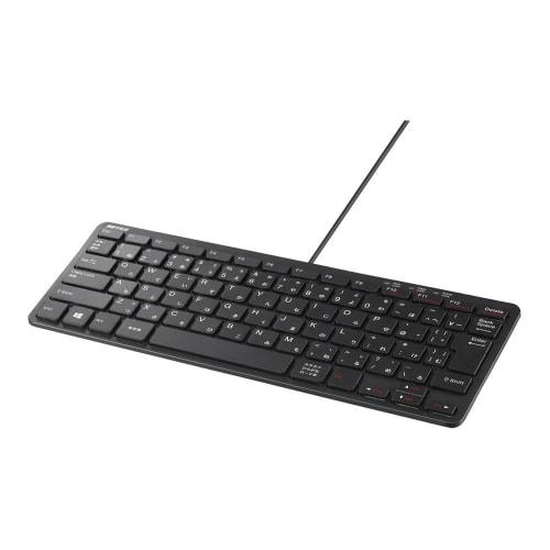 BUFFALO Compact Model Tenkeyless Wired Keyboard Black BSKBU305BK [Windows/PS4 Compatible]