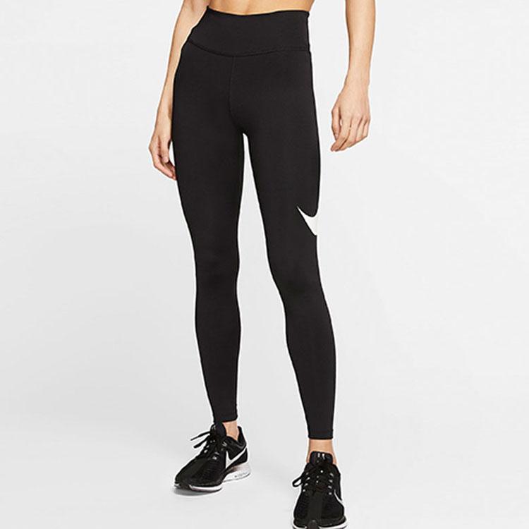 Nike Dri-FIT 7/8 Running Training Quick-Dry Breathable Knitted Pants Women Pants Black DB4375-010