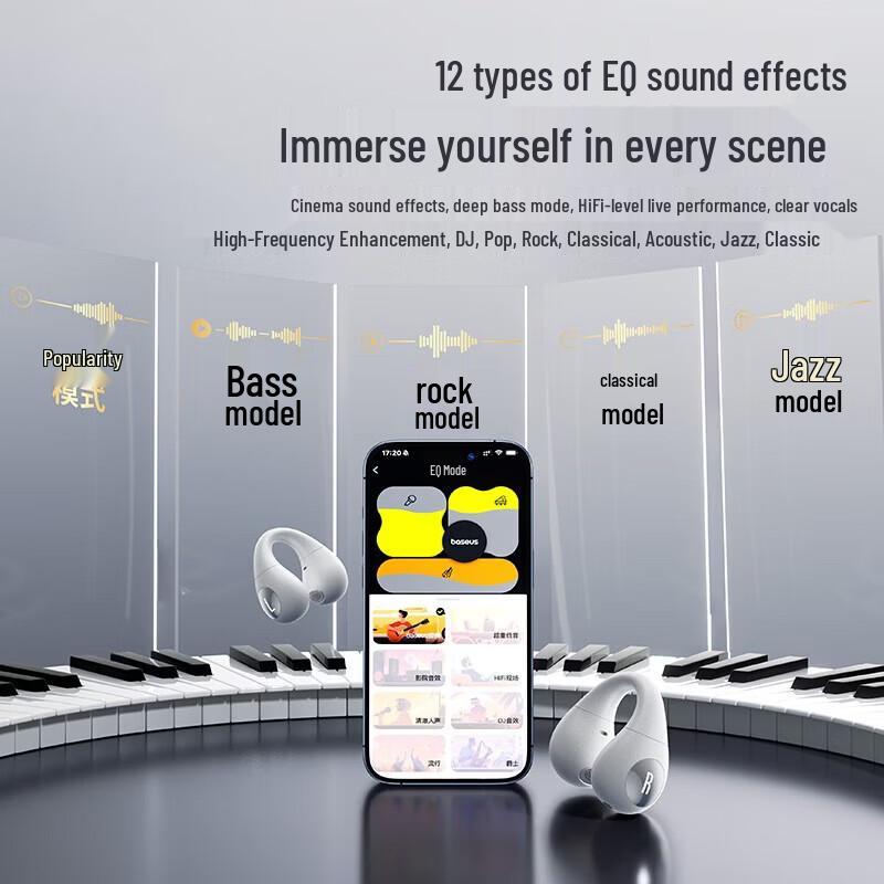 Baseus AS01 Bluetooth Open-Ear Clip Headphones