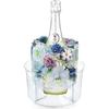 Ice Molds, Ice Bucket, Ice Mold Wine Bottle Chiller, DIY Champagne Cocktails Clear Bucket Freezer Chiller, Any Floral or Fruits Decoration for Party,