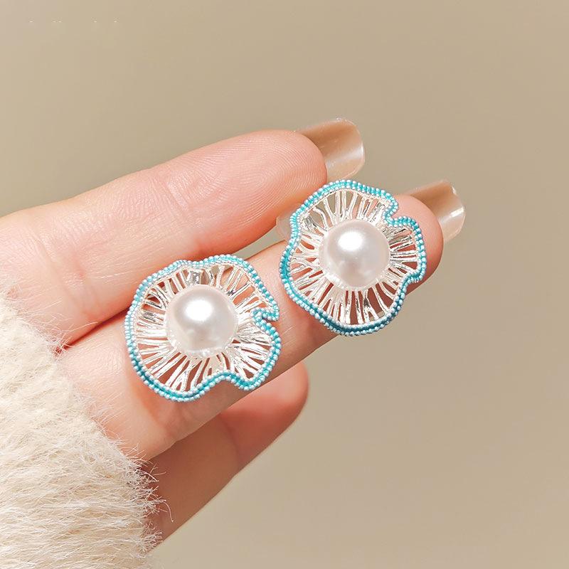 

Серьги-пусеты с полыми бабочками из жемчуга-капли масла, темпераментные, изысканные, высококлассные, модные, с индивидуальностью, универсальные, женские