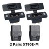 Amass XT90E-M Battery Connector XT90E Male Plug Gold-Plated Connector with PVC Protective Sleeve Dust Cap for RC Aircraft Drone